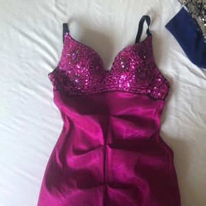 Sequined bra top dress